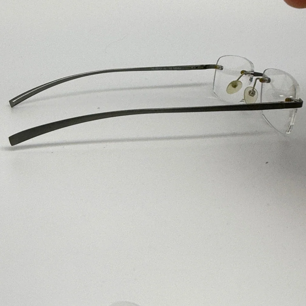 MagniVision Rimless Reading Glasses WL0212 AL 12‎ MWM Gray Metal Frame 21652